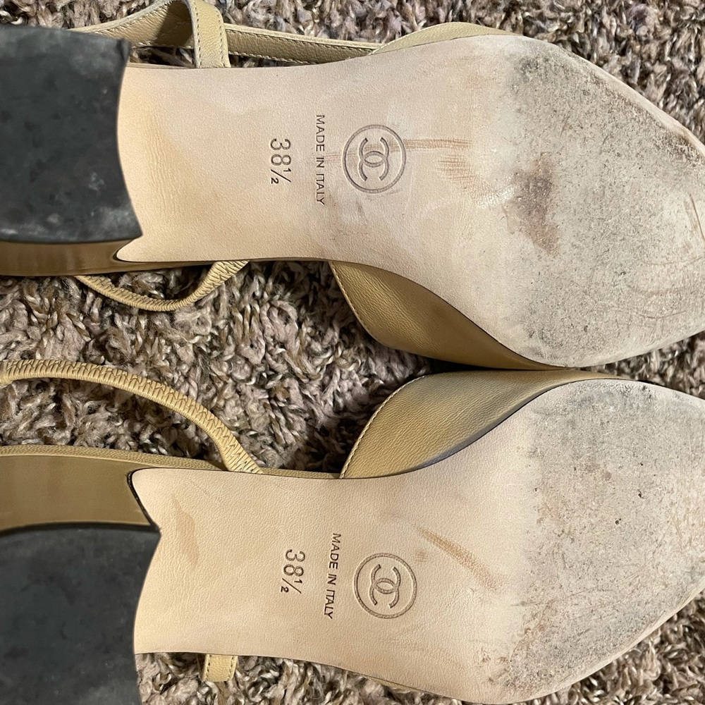 CHANEL classic slingback 100% authentic! EUC - Picture 3 of 15